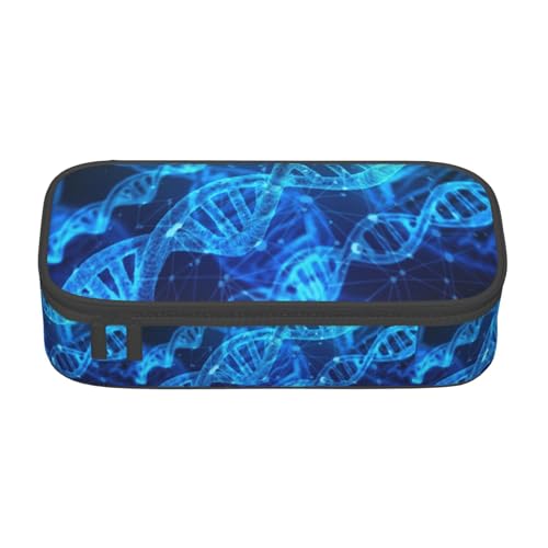 WURTON Federmäppchen mit DNA-Kette, Fotodruck, Mehrzweck, Kosmetik-Aufbewahrungstasche, Federmäppchen WURTON Federmäppchen mit DNA-Kette, Fotodruck, Mehrzweck, Kosmetik-Aufbewahrungstasche, Federmäppchen von WURTON