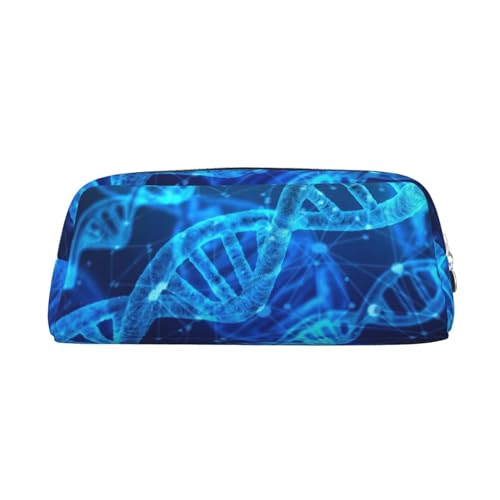 WURTON Federmäppchen mit DNA-Kette, Fotodruck, multifunktionales Federmäppchen, Büro, stilvolle Reißverschluss-Bleistifttasche WURTON Federmäppchen mit DNA-Kette, Fotodruck, multifunktionales Federmäppchen, Büro, stilvolle Reißverschluss-Bleistifttasche von WURTON