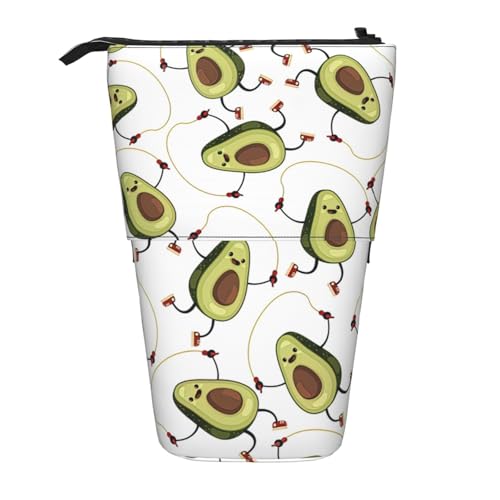 WURTON Lustiges Federmäppchen mit Cartoon-Avocado-Druck, Teleskop-Etui, vielseitige Aufbewahrungstasche, Büro und Erwachsenen-Aufbewahrungsbox, Geschenke WURTON Lustiges Federmäppchen mit Cartoon-Avocado-Druck, Teleskop-Etui, vielseitige Aufbewahrungstasche, Büro und Erwachsenen-Aufbewahrungsbox, Geschenke von WURTON