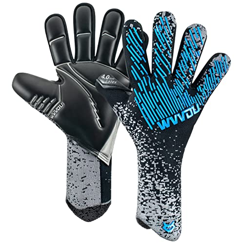 WVVOU Torwarthandschuhe, Torwarthandschuhe Herren, Fußballhandschuhe, 4+3mm Latex Super Grip für die Härtesten Saves Atmungsaktive WVVOU Torwarthandschuhe, Torwarthandschuhe Herren, Fußballhandschuhe, 4+3mm Latex Super Grip für die Härtesten Saves Atmungsaktive von WVVOU