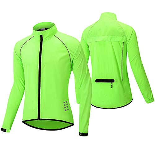 WWAIHY Langarm Fahrradjacke Herren Sommer,Reflektierende Wasserdicht Atmungsaktiv Fahrrad Trikot,Winddichte Schnell Trocknen Regenjacke Laufjacke,für Radfahren Wandern Bergsteigen(Size:M,Color:Grün) WWAIHY Langarm Fahrradjacke Herren Sommer,Reflektierende Wasserdicht Atmungsaktiv Fahrrad Trikot,Winddichte Schnell Trocknen Regenjacke Laufjacke,für Radfahren Wandern Bergsteigen(Size:M,Color:Grün) von WWAIHY