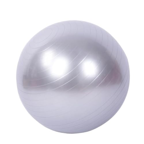 WWBPOIUY Yoga-Ball, explosionssicherer Ball, Multifunktionaler, explosionsgeschützter Yoga-Ball aus PVC – Fitness- und Entspannungsball mit glatter Oberfläche for Hebammen und Übungen(Grey,65cm) von WWBPOIUY