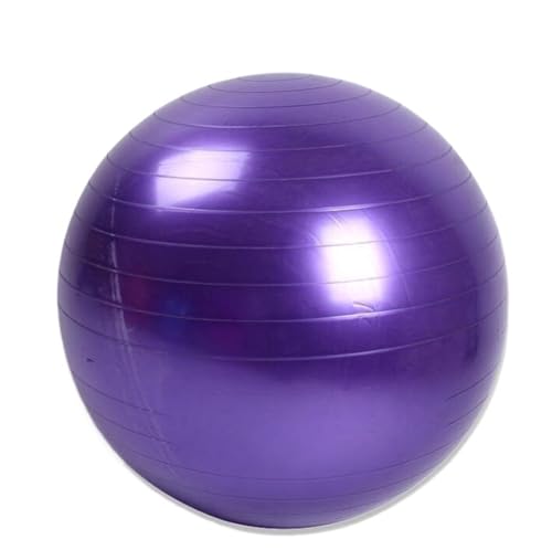 WWBPOIUY Yoga-Ball, explosionssicherer Ball, Multifunktionaler, explosionsgeschützter Yoga-Ball aus PVC – Fitness- und Entspannungsball mit glatter Oberfläche for Hebammen und Übungen(Purple,45cm) von WWBPOIUY