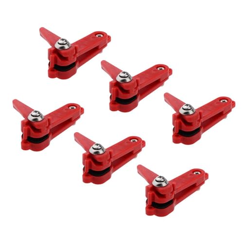 6 x Schwerspannungs-Schnappverschluss, Gewichtsentriegelungs-Clip, Downrigger-Ausleger-Clip, lange Schnur, Angel-Entriegelungs-Clip von WWHJR