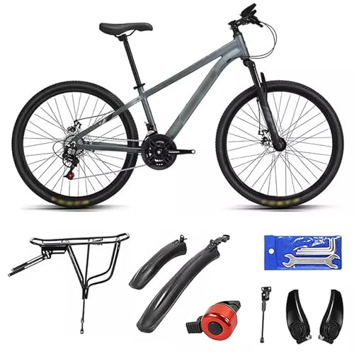 WXHJM 26 Zoll Mountainbike, 21 Geschwindigkeiten, MTB Fahrrad, Aluminium Rahmen, Hardtail MTB mit Schutzblech, für Radsportbegeisterte A-26 In,21 Speed von WXHJM