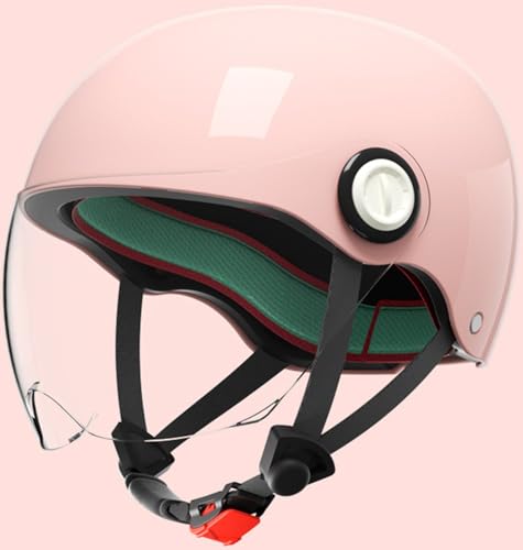 Kinder Motorradhelm Jungen und Mädchen Rollerhelm mit Visier DOT/ECE-Zulassung Mofa Helm Fahrradhelm Schutzhelm für 5 Jahre - 12 Jahre Kid A,48-54cm von WXHJM