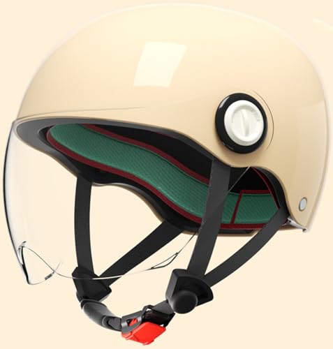 Kinder Motorradhelm Jungen und Mädchen Rollerhelm mit Visier DOT/ECE-Zulassung Mofa Helm Fahrradhelm Schutzhelm für 5 Jahre - 12 Jahre Kid C,48-54cm von WXHJM