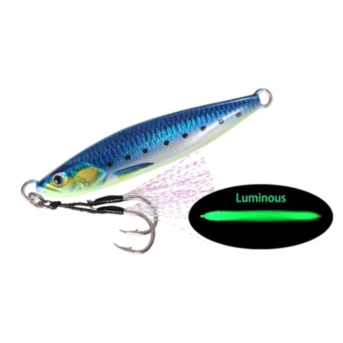 1 Pc Rassel Jig Meer Angeln Köder 20g-80g Lange Casting Köder Spinning Künstliche Köder mit Haken löffel Angelgerät von WXNZJ