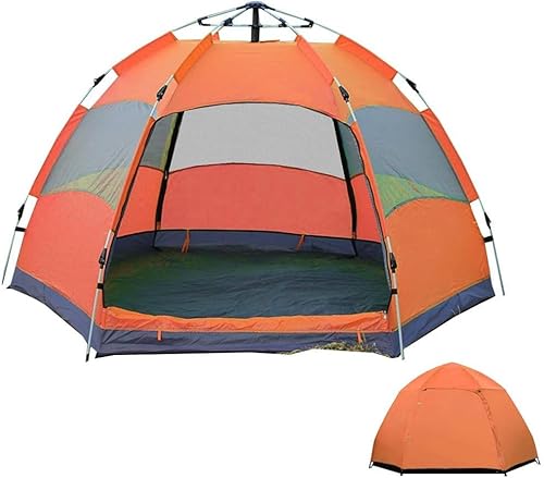 Leichtes, wasserdichtes Outdoor-Zelt für 5–8 Personen, tragbares Pop-Up-Strandzelt, schnell aufzubauen, für Wandern, Camping, Outdoor, sofortiger Sonnenschutz für alle Jahreszeiten von WXQWQX