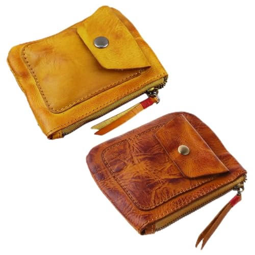WYLZLKX Echtes Leder Geldbörse Vintage Brieftaschen für Fall Lagerung Tasche Karte von WYLZLKX