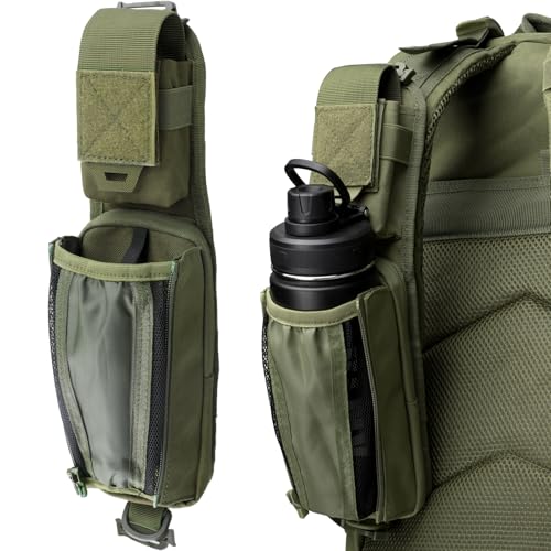 WYNEX Molle Tactical Pouches of Water Bottle Pouch Version, Tactical Accessories Backpack Strap Pouch Water Bottle Carrier Holder Molle Zubehör für Rucksäcke WYNEX Molle Tactical Pouches of Water Bottle Pouch Version, Tactical Accessories Backpack Strap Pouch Water Bottle Carrier Holder Molle Zubehör für Rucksäcke von WYNEX