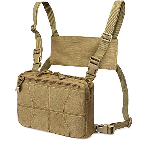 WYNEX Recon Kit Tasche, Tactical Combat Chest Pack Molle Weste Taschen Vordertasche Tarnung Airsoft Harness Holster Daypack EDC Carry Pouch WYNEX Recon Kit Tasche, Tactical Combat Chest Pack Molle Weste Taschen Vordertasche Tarnung Airsoft Harness Holster Daypack EDC Carry Pouch von WYNEX