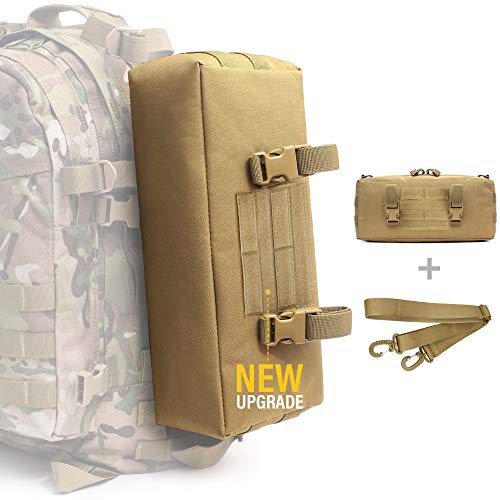 WYNEX Tactical Increment Molle Pouch, vertikale EDC Utility Pouches Schultertasche Militär Mehrzweck Große Kapazität mit Schultergurt Wasserdichtes Zubehör Modulares Design von WYNEX