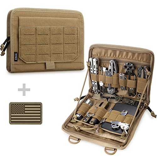 WYNEX Taktische faltbare Admin-Tasche, MOLLE-Werkzeugtasche mit lasergeschnittenem Design, Utility-Organizer, EDC-Medizintasche, modulare Taschen, taktische Befestigung, Hüfttasche, inklusive US-Patch WYNEX Taktische faltbare Admin-Tasche, MOLLE-Werkzeugtasche mit lasergeschnittenem Design, Utility-Organizer, EDC-Medizintasche, modulare Taschen, taktische Befestigung, Hüfttasche, inklusive US-Patch von WYNEX