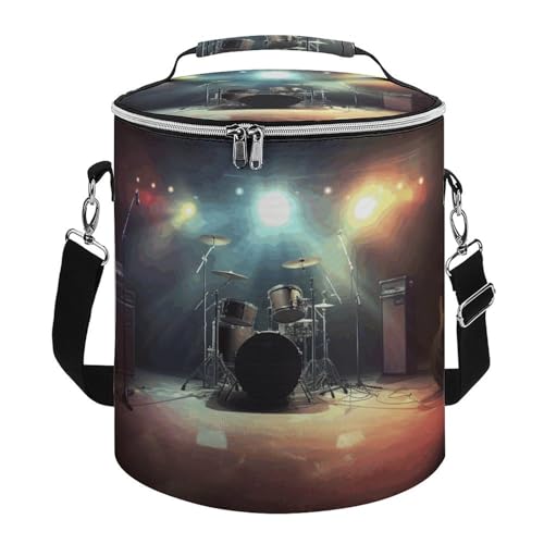 Große Kühltasche, Rockband Stage Print Kühltasche, Strand-Kühltasche, weiche Kühltasche für Picknick, Camping und Strandzubehör von WYUSPGK