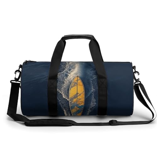 Reisetasche, Sporttasche, Surfbrett-Druck, Sporttasche, Turnbeutel mit Schuhfach, Surfbrett, 45 cm/22,9 cm/22,9 cm/22,9 cm/22,9 cm, Surfbrett, 17.7in/9in/9in von WYUSPGK