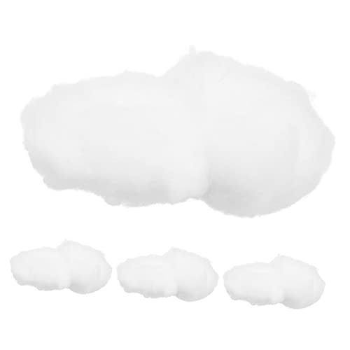 4 Stück simulierte Wolken, Wohnkultur, Wolken, hängende Anhänger, Wolkenstütze, 3D-Baumwolle, künstliche weiße Wolken, weiße künstliche Deckenwolke von WYUYIW