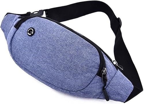 Nylon-Hüfttasche für Herren, modisch, multifunktional, Gürteltasche, Bauchtaschen, Hüfte, Geldgürtel, Reisen für Handytasche, Unisex (Farbe: Grau) von WYUYIW