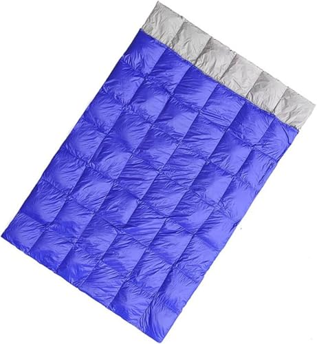 Schlafsäcke Camping Entendaunen Doppelschlafsack Winter Ultraleicht Spleißen Umschlag Outdoor Reisen Underquilt Quilt Warme Schal Decke von WYUYIW