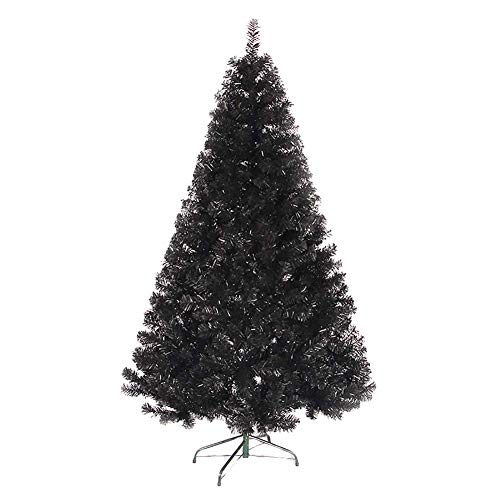 WYUYIW 4Ft Künstlicher Weihnachtsbaum, Volltanne, Premium-Fichte, aufklappbar im Ständer, solide Metallbeine, umweltfreundlich für die Weihnachtsdekoration, schwarz, 4Ft (120cm) Das Neue von WYUYIW