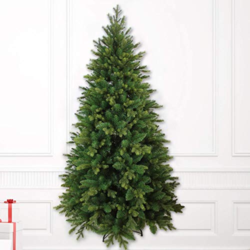 WYUYIW Premium-Weihnachtsbaum, grüner Kiefernbaum aus PVC, künstlicher Weihnachtsbaum, unbeleuchteter, klappbarer, schwer entflammbarer, schmaler Baum mit faltbarem Metallständer für von WYUYIW