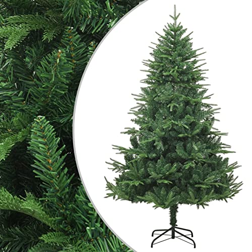 WYUYIW Weihnachtsbaum Künstlicher Weihnachtsbaum Traditioneller Weihnachtsbaum Innen- und Außenbereich Weihnachtsdekoration Grün 180 cm PVC & PE Modisch von WYUYIW