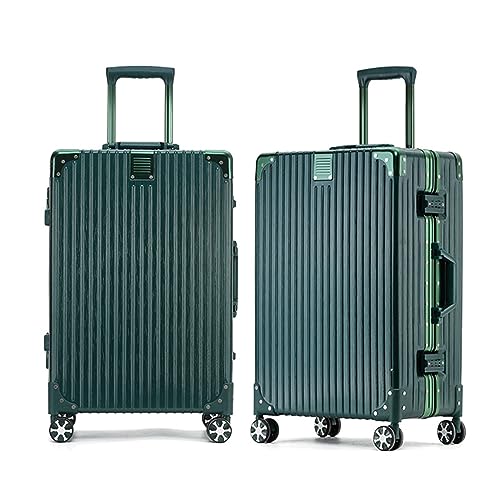 WYYDHGBF Trolley-Koffer, Gepäck mit Aluminiumrahmen und TSA-Schloss, erweiterbarer Hartschalenkoffer mit USB-Anschluss von WYYDHGBF