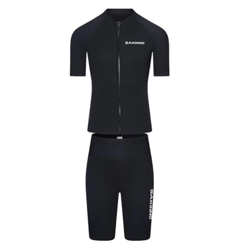 WYYHAA 2Mm Neopren-Shorty-Anzüge Für Männer Und Frauen, Short Sleeve Tauchanzüge Mit Frontreißverschluss, UV-Schutz Für Schnorcheln, Surfen Und Schwimmen,Men1,4XL WYYHAA 2Mm Neopren-Shorty-Anzüge Für Männer Und Frauen, Short Sleeve Tauchanzüge Mit Frontreißverschluss, UV-Schutz Für Schnorcheln, Surfen Und Schwimmen,Men1,4XL von WYYHAA