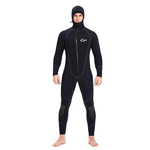 Wetsuits Herren Ultra-Stretch 7 Mm Neoprenwetsuit, Winter Warm Front-RV Ganzkörper-Tauchanzug Für Schnorchel Tauchen Schwimmen Surfen,L Wetsuits Herren Ultra-Stretch 7 Mm Neoprenwetsuit, Winter Warm Front-RV Ganzkörper-Tauchanzug Für Schnorchel Tauchen Schwimmen Surfen,L von WYYHAA