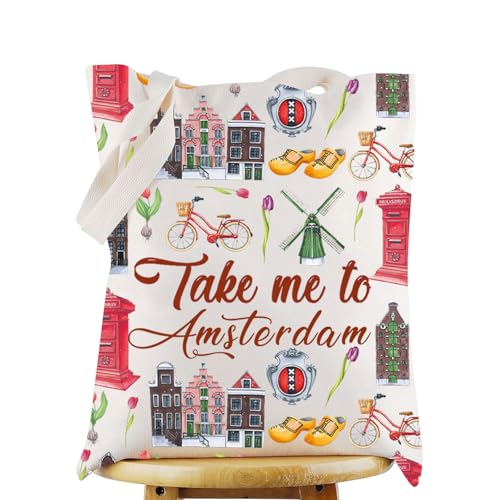 WZMPA Amsterdam Netherlands Reise-Kosmetiktasche, Amsterdam, Souvenir, Geschenk, Take Me To Amsterdam, Reißverschluss, Reiseartikel, Nehmen Sie Amsterdam TG, Passform: von WZMPA