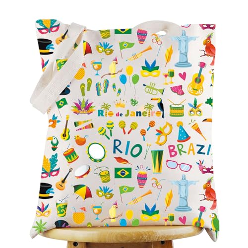 WZMPA Brasilien Reisetasche Brasilien Souvenir Geschenke Rio De Janeiro Make-up Reißverschlusstasche Tasche Brasilien Reise Merchandise, Rio Brazil T, Kosmetiktasche WZMPA Brasilien Reisetasche Brasilien Souvenir Geschenke Rio De Janeiro Make-up Reißverschlusstasche Tasche Brasilien Reise Merchandise, Rio Brazil T, Kosmetiktasche von WZMPA