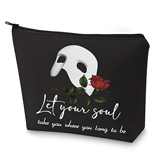 WZMPA Broadway Make-up-Tasche für Musiktheater, mit Reißverschluss, Motiv: Phantom-Fans, Geschenk für Damen und Mädchen, Let Your Soul, Passform: WZMPA Broadway Make-up-Tasche für Musiktheater, mit Reißverschluss, Motiv: Phantom-Fans, Geschenk für Damen und Mädchen, Let Your Soul, Passform: von WZMPA
