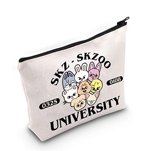 WZMPA K-Pop SKZ Kosmetiktasche K-Pop Band Fans Geschenke koreanischer Jungen Band Reißverschluss Beutel für Fans, Skz, Passform WZMPA K-Pop SKZ Kosmetiktasche K-Pop Band Fans Geschenke koreanischer Jungen Band Reißverschluss Beutel für Fans, Skz, Passform von WZMPA