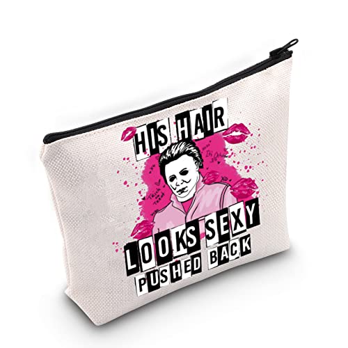 WZMPA Michael Horror-Film-Kosmetiktasche, Michael Killer-Fans, Geschenke für sein Haar, sieht sexy aus, Reißverschluss-Tasche für Horrorfilm-Liebhaber, Das Haar sieht sexy aus, Passform WZMPA Michael Horror-Film-Kosmetiktasche, Michael Killer-Fans, Geschenke für sein Haar, sieht sexy aus, Reißverschluss-Tasche für Horrorfilm-Liebhaber, Das Haar sieht sexy aus, Passform von WZMPA