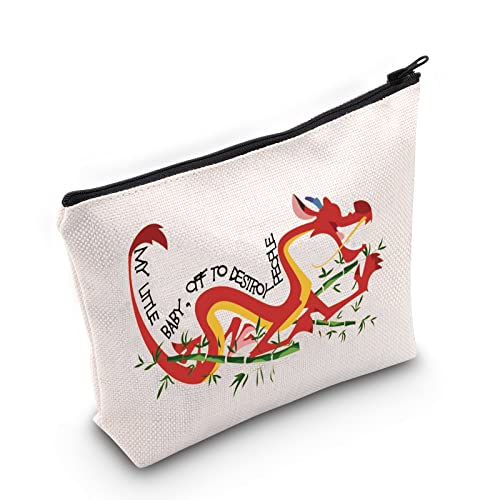 WZMPA Mushu Kosmetiktasche Mu Lan Fans Geschenk My Little Baby Off To Destroy People Reißverschluss Tasche für Frauen Mädchen, My Little Baby, Passform WZMPA Mushu Kosmetiktasche Mu Lan Fans Geschenk My Little Baby Off To Destroy People Reißverschluss Tasche für Frauen Mädchen, My Little Baby, Passform von WZMPA