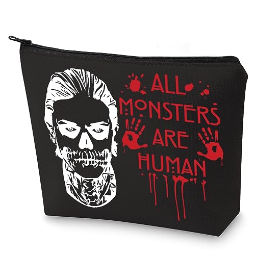 WZMPA US Horror Story Kosmetiktasche AHS inspiriertes Geschenk All Monsters Are Human Reißverschlussbeutel Kosmetiktasche für Horror-Serie Liebhaber, Monster Mensch, Fit WZMPA US Horror Story Kosmetiktasche AHS inspiriertes Geschenk All Monsters Are Human Reißverschlussbeutel Kosmetiktasche für Horror-Serie Liebhaber, Monster Mensch, Fit von WZMPA