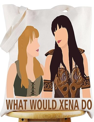 WZMPA Xena Princess Kosmetiktasche Gabrielle Fans Geschenk What Would Xena Do Make-up Reißverschlusstasche Tasche Xena Merchandise, XENA DO Tragetasche, Kosmetiktasche von WZMPA