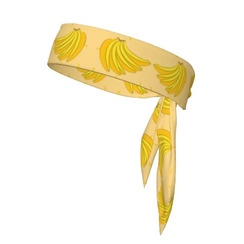 WZYWHJ Cartoon-Bananen-Stirnbänder, Sport-Kopfband, Stirnband für Damen und Herren, Haarband für Laufen, Workout, Fußball WZYWHJ Cartoon-Bananen-Stirnbänder, Sport-Kopfband, Stirnband für Damen und Herren, Haarband für Laufen, Workout, Fußball von WZYWHJ