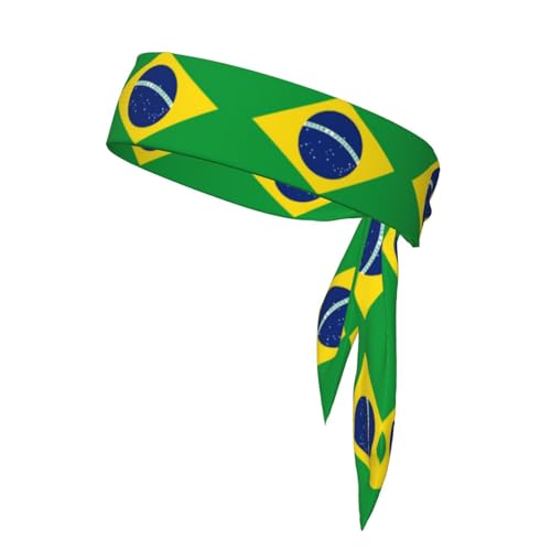 WZYWHJ Stirnband mit brasilianischem Flaggenmuster, Sport-Kopfband, Stirnband für Damen und Herren, Haarband für Laufen, Workout, Fußball WZYWHJ Stirnband mit brasilianischem Flaggenmuster, Sport-Kopfband, Stirnband für Damen und Herren, Haarband für Laufen, Workout, Fußball von WZYWHJ