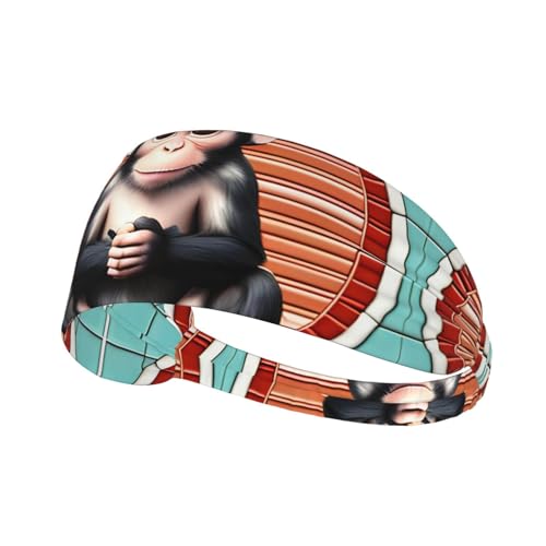 WZYWHJ Weiches und saugfähiges Stirnband für rotes Basketball-Workout – ideales Haar-Accessoire für Yoga, Laufen und mehr! Der stille Affe gedruckt WZYWHJ Weiches und saugfähiges Stirnband für rotes Basketball-Workout – ideales Haar-Accessoire für Yoga, Laufen und mehr! Der stille Affe gedruckt von WZYWHJ