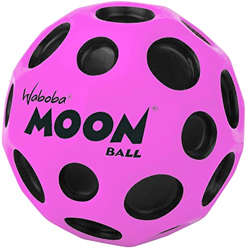 Waboba Moon Ball – springt aus dieser Welt – Original-patentiertes Design – Krater machen Pop-Sounds – leicht zu greifen – Farbe: Rosa von Waboba