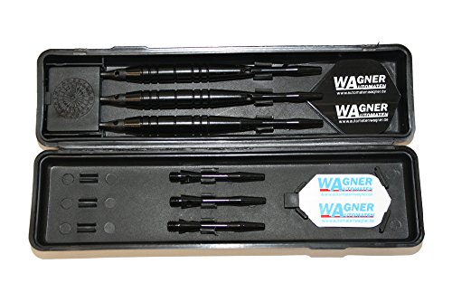 3 Dartpfeile mit Softspitzen, 3 Softdarts WA Black Line in Box von Wagner Automaten