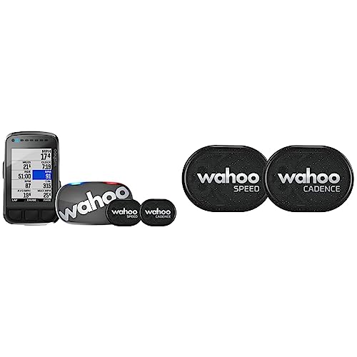Wahoo Fitness ELEMNT Bolt GPS Fahrradcomputer Set Schwarz & Wahoo RPM Geschwindigkeits- und Trittfrequenzsensor, Bluetooth/ANT+ von Wahoo Fitness