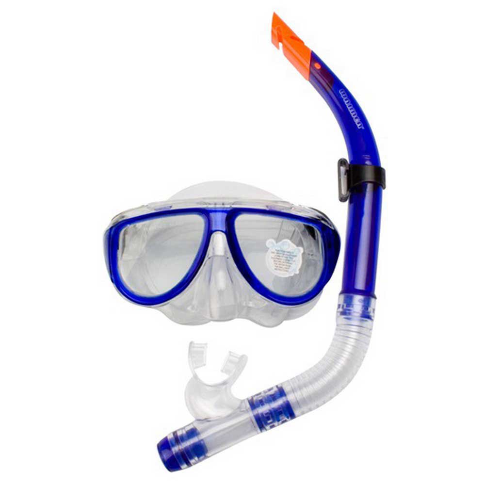 Waimea Diving Mask With Snorkel Set Durchsichtig,Blau von Waimea
