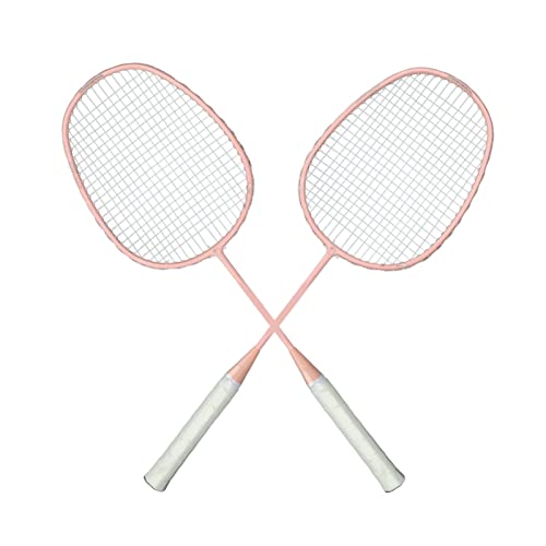 Wakects Badmintonschläger Sport 2er Set,Federballschläger Straight Beat Glassy Carbon Alloy Badminton Racket mit Anti-Rutsch-Griff und Schlägertasche für Anfänger,Rosa K169 Wakects Badmintonschläger Sport 2er Set,Federballschläger Straight Beat Glassy Carbon Alloy Badminton Racket mit Anti-Rutsch-Griff und Schlägertasche für Anfänger,Rosa K169 von Wakects