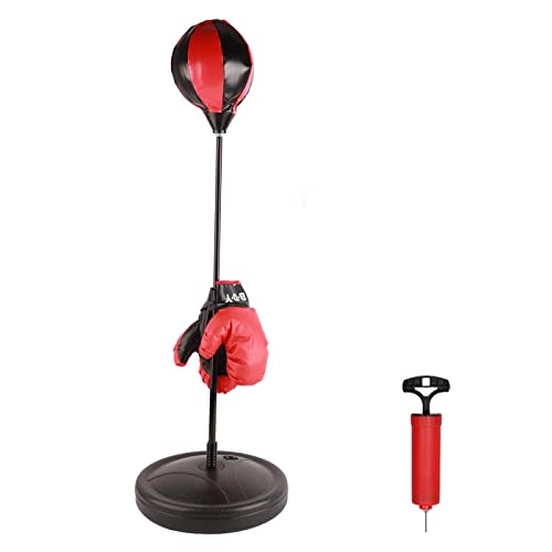 Wakects Boxsack für Kinder, Kinderboxset mit Boxhandschuhen, Höhenverstellbarer Boxsack für Fitness und Dekompression Wakects Boxsack für Kinder, Kinderboxset mit Boxhandschuhen, Höhenverstellbarer Boxsack für Fitness und Dekompression von Wakects