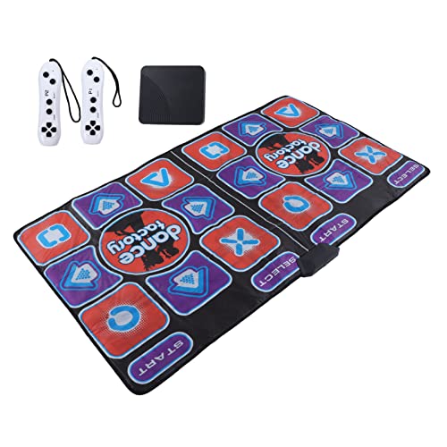 Elektronische Tanzmatte for Kids,Girls Music Dance Play Mat with USB und Fernbedienung,Wireless Double Dance Mats Music Game for Kids Boys Girls Adults Elektronische Tanzmatte for Kids,Girls Music Dance Play Mat with USB und Fernbedienung,Wireless Double Dance Mats Music Game for Kids Boys Girls Adults von Wakects