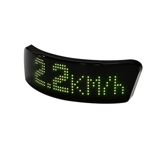 LED Helm Display Bildschirm, Fahrradhelm Displaybildschirm, Personalisierte BT Music Sync Graffiti Animation Helm mit 1500mAh Lithium Akku für Motorradfahrradhelm von Wakects