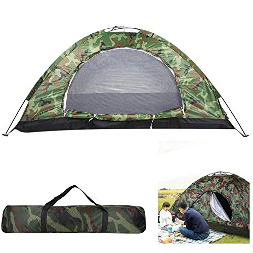 UV-Schutz Campingzelt, Outdoor Camouflage Wasserdicht Zwei Personen Zelt für Strand Wandern von Wakects