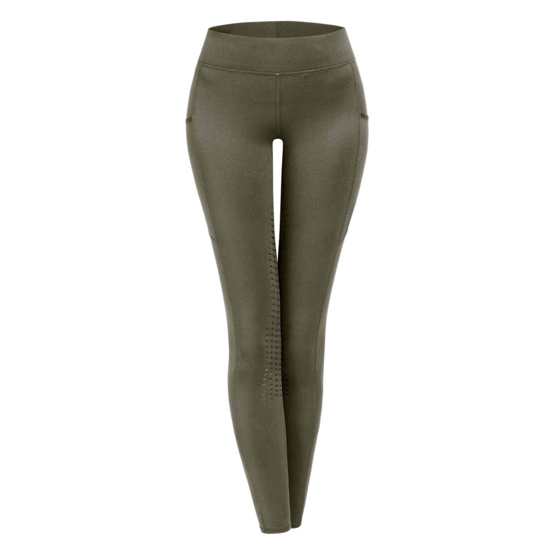 Reitleggings Ella Silikonvollbesatz Damen khaki von Waldhausen